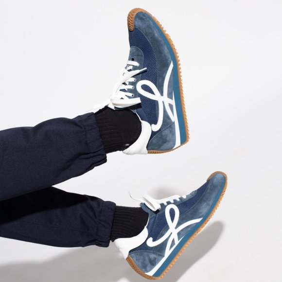 Loewe Blue and White Men's Sneakers - Picture 2 of 13